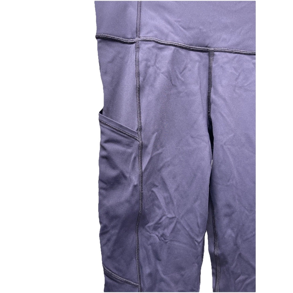 lululemon Black Women's Size 6 Leggings W/pockets & 3 Pockets On Back. - Picture 2 of 6